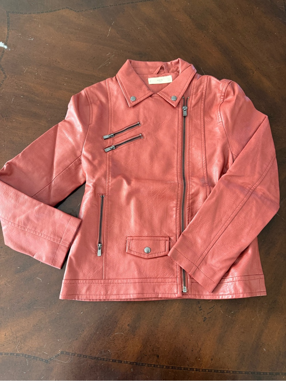Mango faux leather jacket